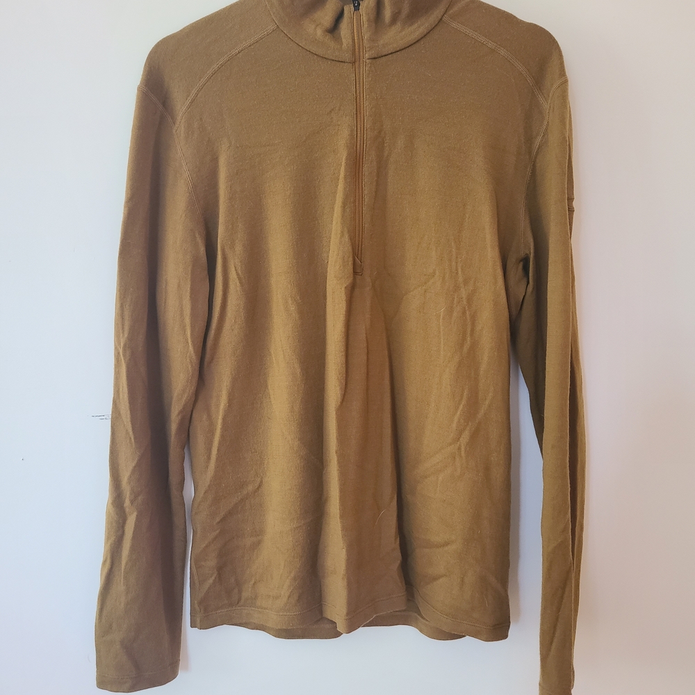 Icebreaker Men's Tan Zip-Up Sweater